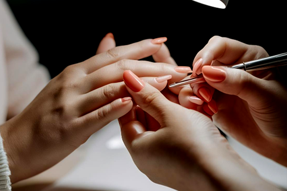 Manicure service at Luxury Nails and Spa, a nail salon in South Bend, IN 46614, known for quality nail care